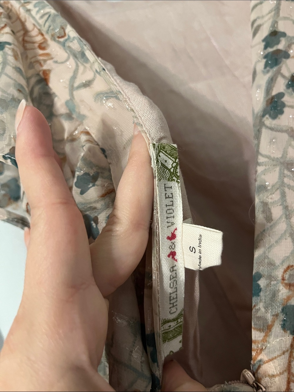 Chelsea & Violet Cream Floral Ruffle Midi Dress - Picture 3 of 5